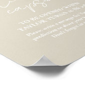 Poster Panneau de capsule temporelle de Baby Shower rusti (Coin)
