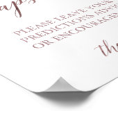 Poster Panneau de capsule temporelle en calligraphie or r (Coin)