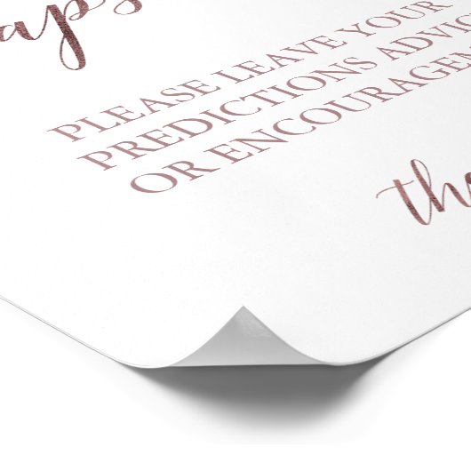 Poster Panneau de capsule temporelle en calligraphie or r (Coin)