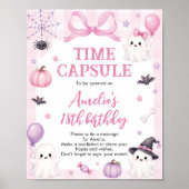 Poster Panneau de capsule temporelle pour anniversaire d' (Devant)