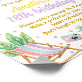 Poster Panneau de capsule temporelle pour fête d'annivers (Coin)