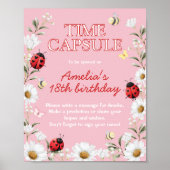 Poster Panneau de capsule temporelle pour l'anniversaire (Devant)