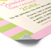 Poster Panneau de capsule temporelle pour le 1er annivers (Coin)