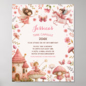 Poster Panneau de capsule temporelle rose pour le premier (Devant)