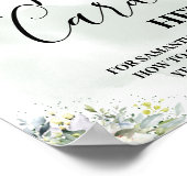 Poster Panneau de carte de recette de succulente verdure  (Coin)