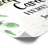 Poster Panneau de carte de recette Eucalyptus Place pour  (Coin)