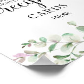 Poster Panneau de cartes de recette de douche de mariage  (Coin)