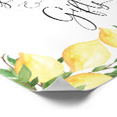 Poster Panneau de cartes et cadeaux citron moderne (Coin)