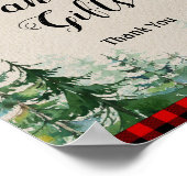 Poster Panneau de cartes et cadeaux d'aquarelle Lumberjac (Coin)