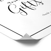 Poster Panneau de cartes et cadeaux de calligraphie éléga (Coin)