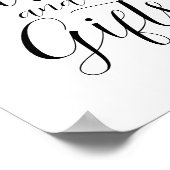 Poster Panneau de cartes et cadeaux de calligraphie éléga (Coin)