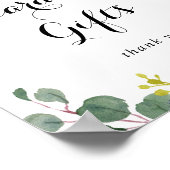 Poster Panneau de Cartes et Cadeaux de Calligraphie Rusti (Coin)