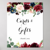 Poster Panneau de Cartes et Cadeaux de Calligraphie Rusti (Devant)