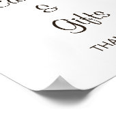 Poster Panneau de cartes et cadeaux de cerfs couchés flor (Coin)