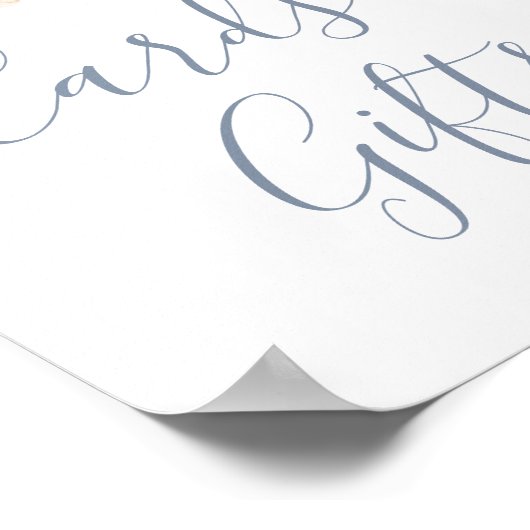 Poster Panneau de Cartes et Cadeaux de Mariage Fleurs Ble (Coin)