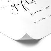 Poster Panneau de cartes et cadeaux de mariage ou de douc (Coin)