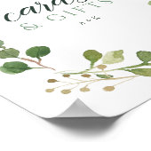 Poster Panneau de cartes et cadeaux de verdure d'eucalypt (Coin)