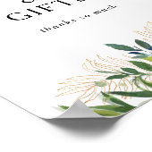 Poster Panneau de Cartes et Cadeaux d'élégante verdure d' (Coin)