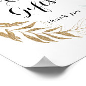 Poster Panneau de Cartes et Cadeaux Fleuris en Eucalyptus (Coin)