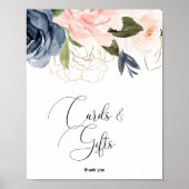 Poster Panneau de cartes et cadeaux floraux Automne (Devant)