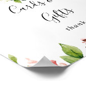 Poster Panneau de cartes et cadeaux floraux élégants et d (Coin)