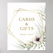 Poster Panneau de cartes et cadeaux géométriques en eucal (Devant)