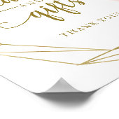 Poster Panneau de cartes et cadeaux géométriques floraux  (Coin)