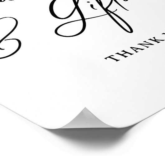 Poster Panneau de cartes et cadeaux minimaux modernes (Coin)