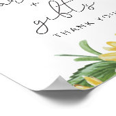 Poster Panneau de cartes et de cadeaux de tournesol rusti (Coin)