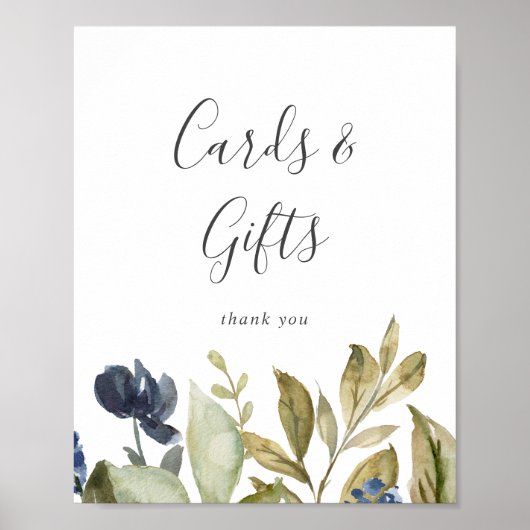 Poster Panneau de cartes et de cadeaux de verdure d'autom (Devant)