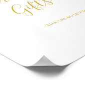 Poster Panneau de cartes et de cadeaux en or simple et él (Coin)