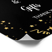 Poster Panneau de célébration en or sur cartes et cadeaux (Coin)