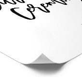 Poster Panneau de cérémonie avec lettres à la main chic (Coin)