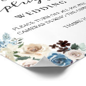 Poster Panneau de cérémonie de mariage débranché Boho Flo (Coin)