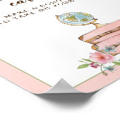 Poster Panneau de chariot de fleurs Signe de mariage de v (Coin)