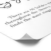 Poster Panneau de chasse à l'anneau Fleur sauvage et abei (Coin)