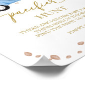 Poster Panneau de chasse citrouille Fall Boy Baby shower  (Coin)