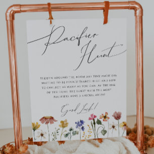 Poster Panneau de chasse couleur Fleur sauvage Pacifique