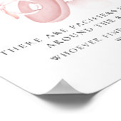 Poster Panneau de chasse Floral Bow Baby shower Pacifier (Coin)