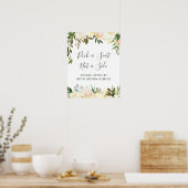 Poster Panneau de choix de siège de cérémonie de mariage  (Cuisine)