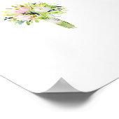 Poster Panneau de chronologie du jour du mariage à l'icôn (Coin)