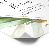 Poster Panneau de cierge géométrique or tropical Ce cierg (Coin)