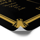 Poster Panneau de cocktail Art déco, signature, panneau d (Coin)