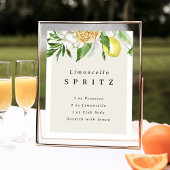 Poster Panneau de cocktail imprimable Limoncello Spritz R