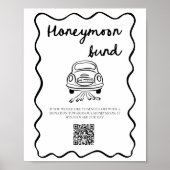 Poster Panneau de code QR pour la caisse de lune de miel (Devant)