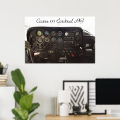 Poster Panneau de commande Cardinal RG Cessna 177 (Bureau à domicile)