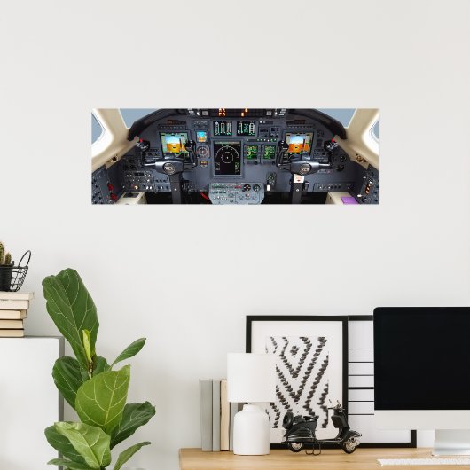 Poster Panneau de commande Cessna Citation XLS (Bureau à domicile)