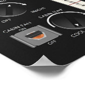 Poster Panneau de commande et d'éclairage De l'environnem (Coin)