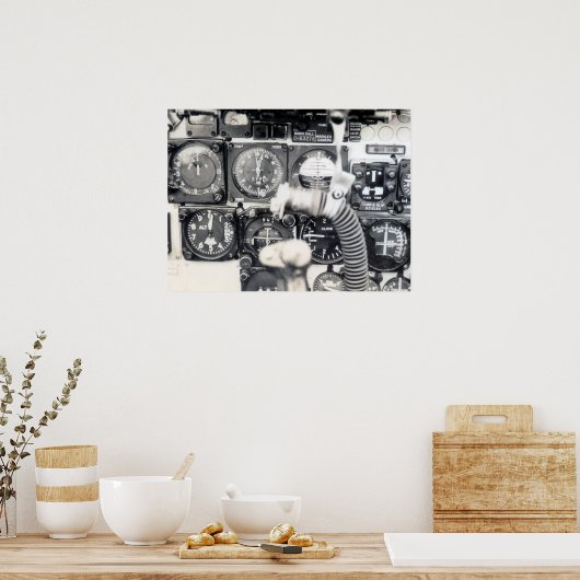 Poster Panneau de commande F-100 (Cuisine)