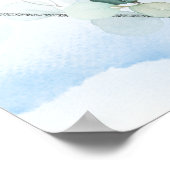 Poster Panneau de compte de la douche de la nuptiale des  (Coin)